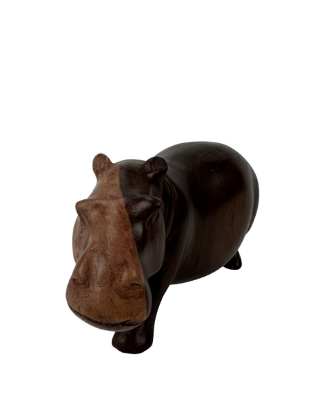 Handgeschnitztes Hippo aus Rosenholz